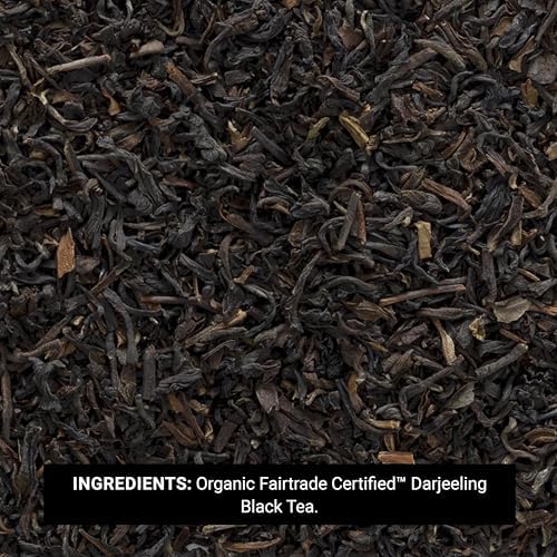 Frontier Co-op Organic Darjeeling Black Tea, 1-pound Bulk Bag, Highest Grade Orange Pekoe Leaves, Kosher, Fair Trade
