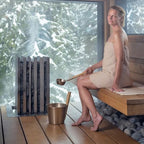 Champagne Aluminum & Bamboo Sauna Ladle