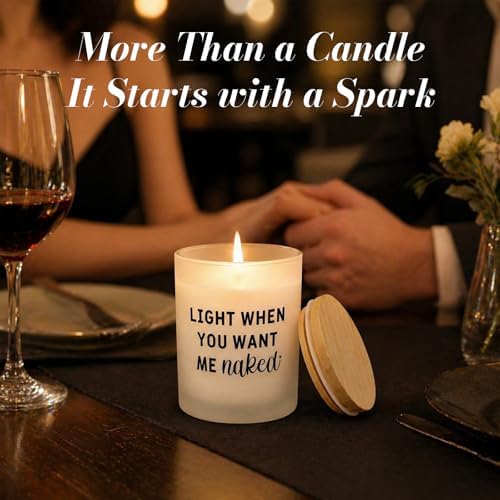 Anniversary Christmas Birthday Gifts for Men Women Wedding Valentines Day Gifts for Him Her Husband Boyfriend, Funny Bachelorette Party Gag Gift for Best Friend, Romantic Couple Candle I Love You Gift