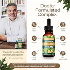 NATURTREU Vegan Vitamin D3 K2 Liquid Drops with MCT Oil for Adults (240 Servings) - Liquid Vitamin D K2 MK7 - All Natural, Non-GMO & Dr Formulated with 3X More Absorption - Third-Party Tested