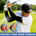 BHYTAKI Cooling Compression Arm Sleeves for Men Women,UPF50 UV Sun Protection Sleeves for Work Sport Tattoo Cover Up