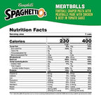 SpaghettiOs Football Shaped Canned Pasta with Meatballs, 15.6 oz Can (Pack of 5)