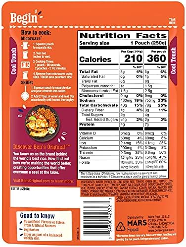 BEN'S ORIGINAL Ready Rice Spanish Style Flavored Rice, Easy Dinner Side, 8.8 OZ Pouch (Pack of 12)