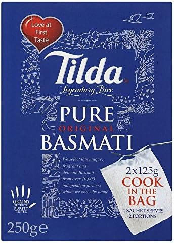 Tilda Pure Basmati Cook in the Bag Rice (2x125g)