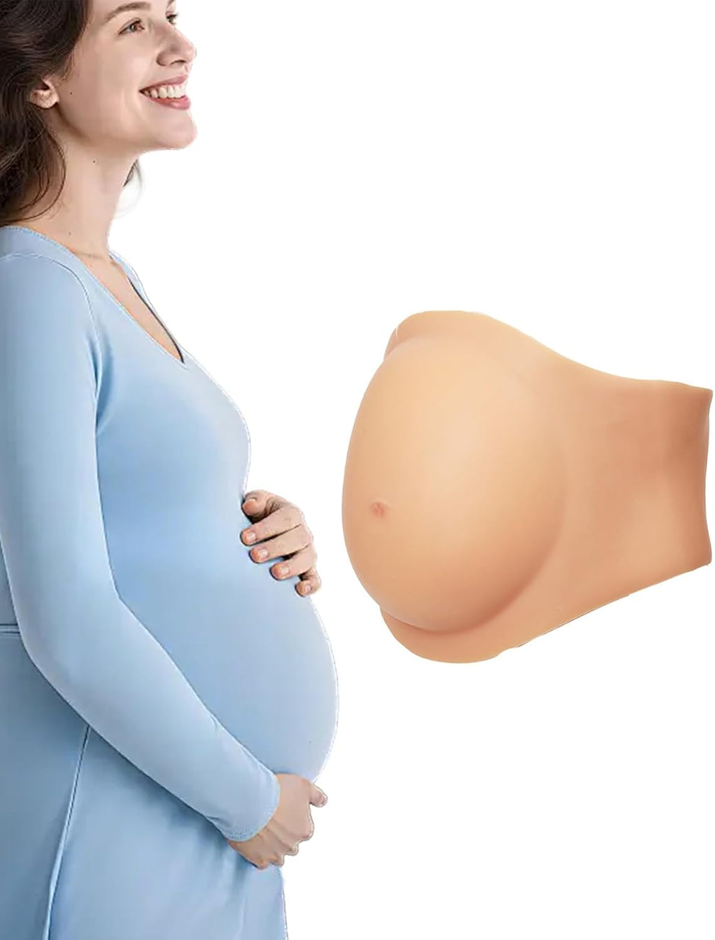 Fake Pregnant Belly Silicone Pregnancy Belly Realistic Baby Bump Prank Props Actor Performance Cosplay