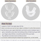 14pcs Dental Trays for Whitening Teeth, Thin Thermoform Moldable Mouth Tray for Teeth Whitening, Teeth Whitener Trays Kits Mouth Guard Care Oral Hygiene Tooth Tool
