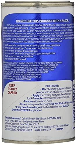 Magic Shaving Powder Blue Regular Strength 5 oz (Pack of 5)