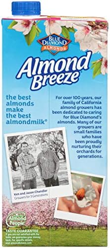 Almond Breeze Dairy Free Almondmilk, Unsweetened Chocolate, 32-Ounce Boxes (Pack of 12)