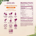 Smartfruit Tropical Harmony + Aloe – 100% Real Fruit Purée with Pineapple, Passion Fruit, Papaya & Guava – Great for Smoothies, Juice, Yogurt, Cocktails, Teas & More – High in Vitamin A & C – 48oz