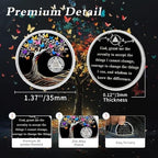 Delicate 23 Year Sobriety Coin - Recovery Butterfly Tree of Life AA Coins - 23 Year NA HA AA Chips and Medallions - 1-62 Years Living Clean Narcotics Alcoholics Anonymous Gifts for Men Women