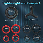 Silicone Penis Ring Set Sex Toys for Men, Amortoy 10 PCS Men’s Cock Rings Penis Sleeve Shaft for Erection Enhancing, Soft Stretchy Male Sex Toys, Adult Toys for Couples Pleasure
