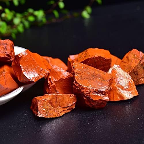 Red Jasper Raw Crystals, Large 1.25-2.0" Healing Crystals Natural Rough Stones Crystal for Tumbling, Cabbing, Fountain Rocks, Decoration, Polishing, Wire Wrapping, Wicca & Reiki