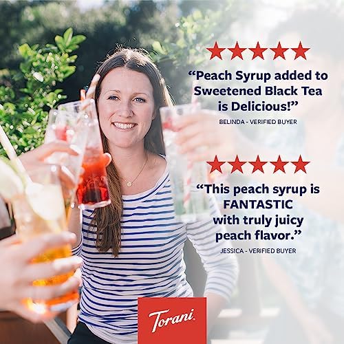 Torani Syrup, Peach, 25.4 Ounces (Pack of 4)