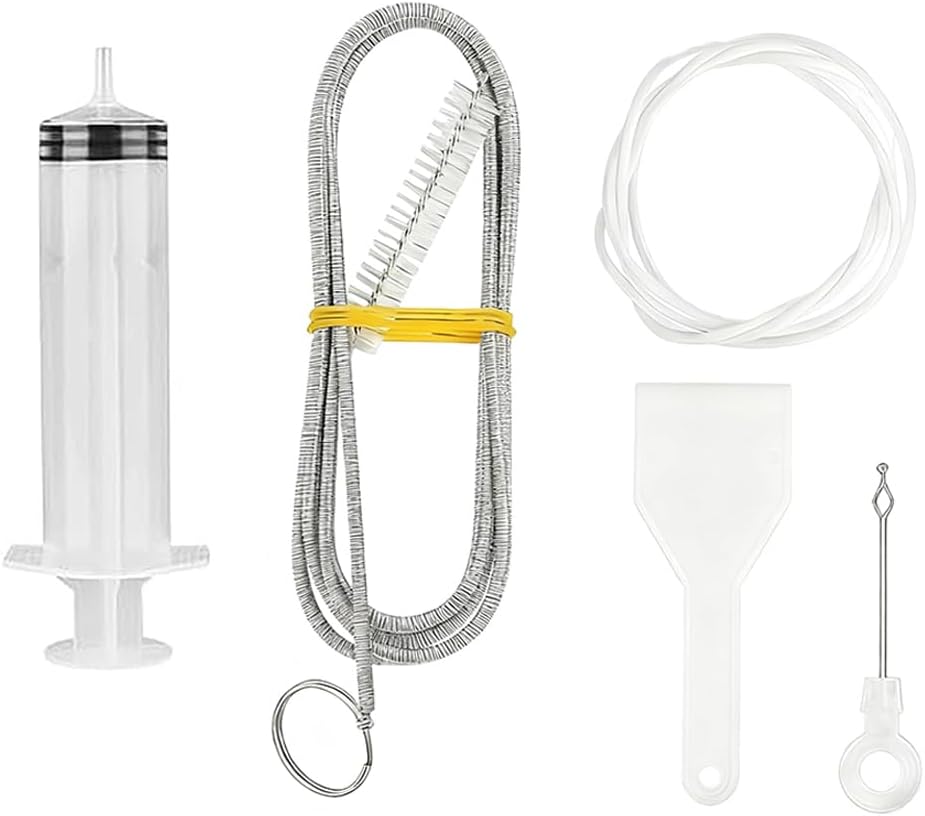 5pcs Refrigerator Drain Cleaning Tool, Reusable Fridge Dredging Kit, Remover Cleaning Tool for Refrigerator Drain Hole, Perfect Water Line Buddy for Drain Cleaning in Our Home