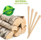 Mibly 200 Pcs Wooden Wax Sticks - Eyebrow, Lip, Nose Small Waxing Applicator Sticks for Hair Removal and Smooth Skin - Spa and Home Usage