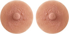 YiZYiF 1 Pair Self Suction Silicone Nipples Cover Realistic Adhesive Pasties Stickers for Breast Form Cosplay Crossdresser