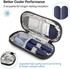 Gelozid Insulin Pen Cooler Travel Case Diabetic Medication Insulated Cool Organizer with 2 Reusable Ice Packs for Insulin Pen and Other Diabetic Supplies, for the Daily Life and Trip(Black)