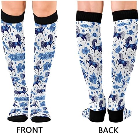 Kigai 1 Pair Compression Socks 20-30mmHg Knee High Women Socks Tube Athletic Stockings for Medical Nurse Winter Travel