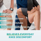 Vital Salveo Soothing Knee Warm Sleeve – Carbon & Germanium Support for Arthritis, Senior Care & 24/7 Joint Comfort (1Pair)