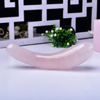 Natural Rose Quartz Crystal Massage Wand, 7 Inches, Pink,Healing Stone