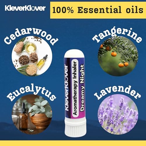 Aromatherapy Nasal Inhaler Stick (2 Pcs) - Monday Morning & Dreamy Night | Daily Routine - Relaxation, Natural Calm, Sleep Aid, Refresh & Mood Uplift with 100% Natural Essential Oils