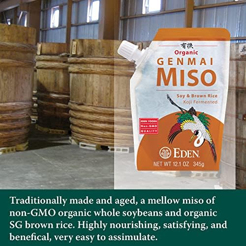 Genmai Miso, Organic Soy Bean/Brown Rice 12.1 oz Pkg