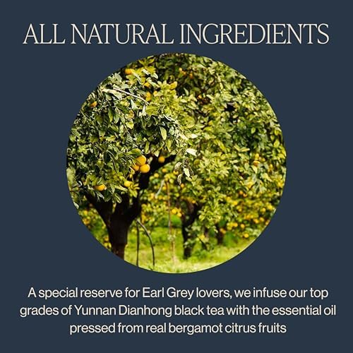Rishi Tea Earl Grey Supreme Tea - Organic, Caffeinated Loose Leaf Tea with Bergamot Oil and Top Grade Yunnan Black Tea - 4 Ounces, 12+ Servings