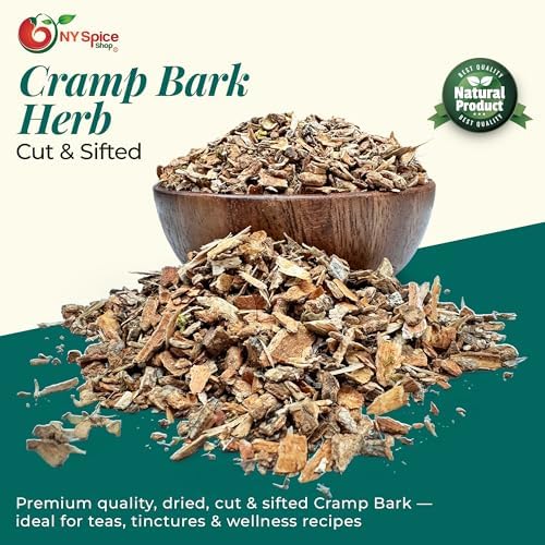 NY Spice Shop Cramp Bark Cut & Sifted - 4 Ounce Viburnum Opulus - Herbal Cramp Bark Ingredient for Herbal Tea and Traditional Decoction Use with Woody Flavor
