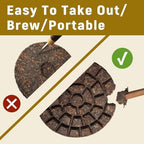 LWXLJMJZC－USDA certified Organic Chocolate Shaped Ripe Puerh Tea Cake -40pcs(180g/6.3oz )Cook Pu-erh Puer Black Pu'erh -Yunnan Chinese Pu er -Easy To Take Out