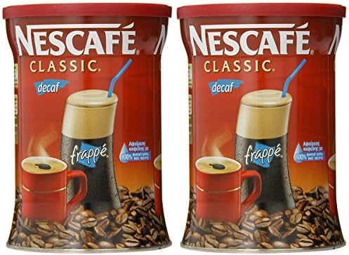 Nescafe Classic Instant Greek Coffee Decaf, 7-Ounce Cans