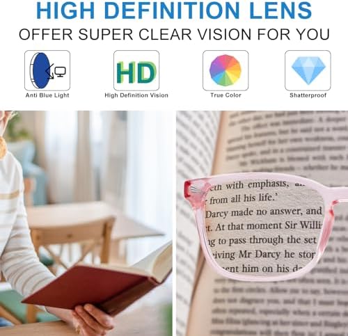 4 PACKS Blue Light Blocking Reading Glasses Women 1.0 1.25 1.5 1.75 2.0 2.25 2.5 2.75 3.0 3.5 4.0 5.0 6.0