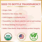 Rosehip Oil – USDA Organic 100% Pure, Cold-Pressed & Unrefined, Rosehip Oil for Face, Skin & Hair– Helps Reduce the Appearance of Fine Lines & Wrinkles – Rose Hip Seed Oil16 fl oz Glass Bottle