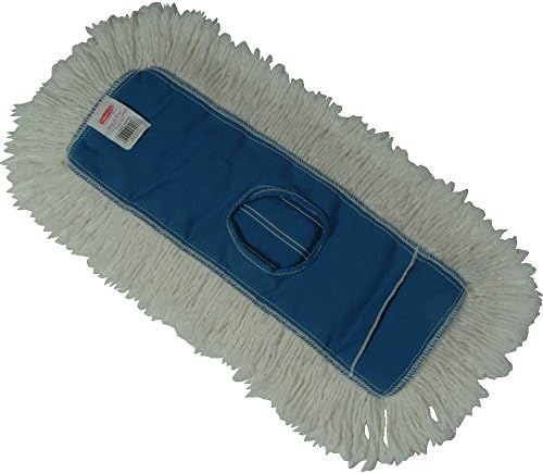Rubbermaid Commercial Products 24" Disposable Cut-End Blend Dust Mop, Green, for Hard Floors Including Hardwood, Vinyl, Tile, and Laminate