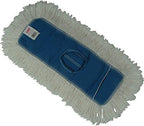 Rubbermaid Commercial Products 24" Disposable Cut-End Blend Dust Mop, Green, for Hard Floors Including Hardwood, Vinyl, Tile, and Laminate