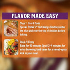 Patak’s Hot Mango Chutney - Sweet & Spicy Mango Chutney with Paprika & Red Chile - Vegan & Gluten-Free - Perfect for Meats, Cheese Platters & Veggie Dips - 12 oz (Pack of 1)