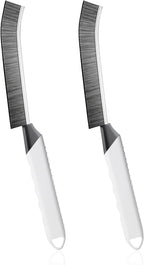 SUOXU Household Thin Cleaning Brushes,2pcs Hard Bristle Grout Scrub Brush Tool for Cleaning Tight Spaces in Home Kitchen Bathroom