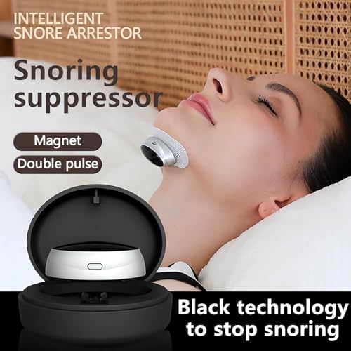 Anti-Snoring Aid - Portable 3-Speed Adjustable Device for Better Sleep, Comfortable & Easy to Use (Black)