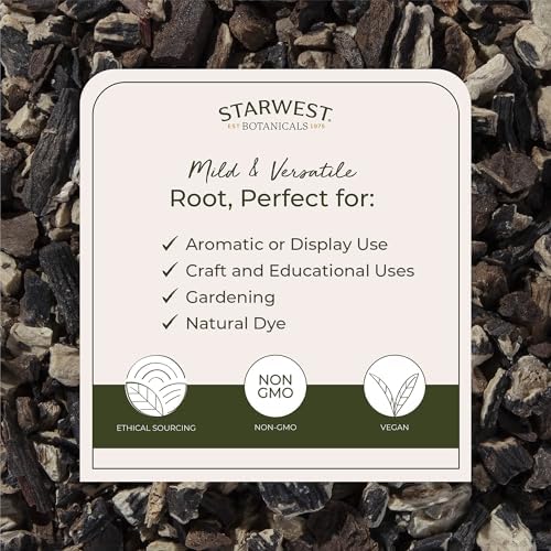 Starwest Botanicals Organic Dried Comfrey Root - Natural Herb for Topical Application, Salve or Oil, Cut & Sifted, Certified Kosher, Non-GMO - Bulk 1 lb Bag