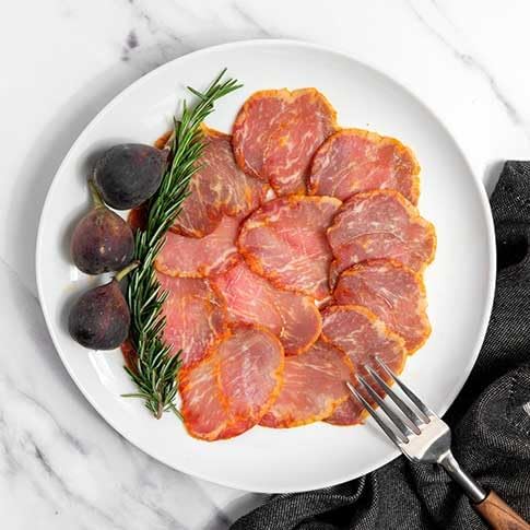The Hamoneria: Lomo Iberico Bellota Cured Spanish Pork Loin, 1 Unit | Premium 100% Acorn-Fed Iberian Lomo, Authentic Dry-Cured Charcuterie, Rich Flavor, Gourmet Meat