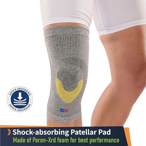 Comforband Premium Recovery Knee Compression Support – Germanium & Bamboo Charcoal Infused Knee Brace for Improved Circulation, Joint Stability, and Pain Relief (Large)