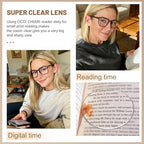 OCCI CHIARI Big Square Reading Glasses Women Comfortable Readers