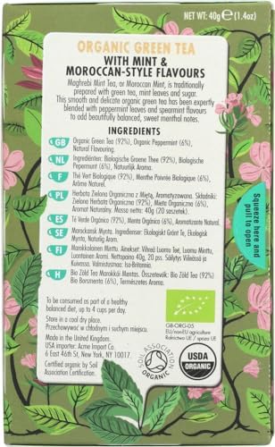 Heath & Heather Organic Green Tea & Moroccan Mint