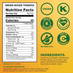 Sunbest Natural Diced Sun-Dried Tomatoes – 5 lb Bulk Bag (80 oz) – Intense & Zesty Flavor – Non-GMO, Vegan, Kosher – Moist, Ready to Eat – Perfect for Snacking, Cooking & Baking