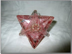 Jet Lovely Genuine Rose Quartz Orgone Crystal Merkaba 4" Huge Large Crystal Gemstones Free Booklet Crystal Therapy Image is JUST A Reference.