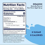 Jordan's Skinny Mixes Sugar Free Syrup, Sour Green Apple, Fruit Flavored Water Enhancer, Drink Mix for Iced Tea, Lemonade, Drinks, Low Calorie Water Flavoring, Dairy & Gluten Free, Kosher, 25.4 Fl Oz