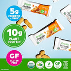 Orgain Organic Vegan Protein Bars, Peanut Butter - 10g Plant Based Protein, Low Calorie Healthy Snacks, No Lactose or Soy Ingredients, Gluten Free, Non-GMO - 1.41 Oz (Pack of 12)