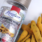 Ramaroma Organic Whole Turmeric Sticks Haldi Gatiya Sabut Haldi Whole Haldi |Dried 3.5oz (100g) ~ Indian Origin