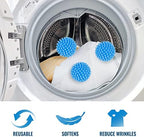 6 Pcs Dryer Balls, 2.5 in Reusable Laundry Soften and Fluff Laundry Washing Balls (Blue)