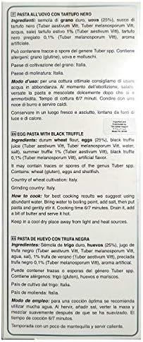 Tita Italian Tagliolini Black Truffle Nest Egg Pasta [2 Pieces], Non-Processed, Contains [Durum Wheat Hard Eggs, Black Truffle Juice, Summer Truffles], No Preservatives, Net weight: 8.8 oz (250 gram)