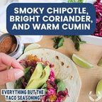 Everything But The Taco Seasoning | Gourmet Spice Blend | Non GMO, All Natural | Handmade in Small Batches in USA | Artisanal Seasoning Mix | Magnetic Tin | GLP-1 Friendly | Sustainably Sourced Rub | Ultra Premium | Gustus Vitae
